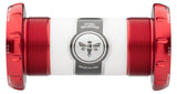 Chris King ThreadFit 30 Bottom Bracket Fit Kit 3 - English For 30mm Spindles Red