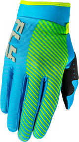 Fly Racing Apparel BLUE/HI-VIZ / Youth 2X-Small Youth Fly Racing F-16 Gloves