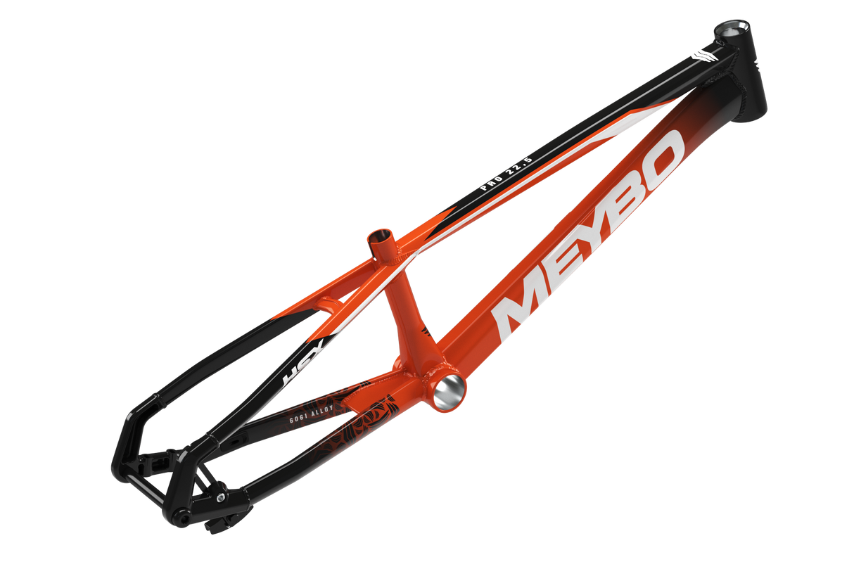 Meybo HSX Alloy BMX Race Frame 2025-Orange/Black/White