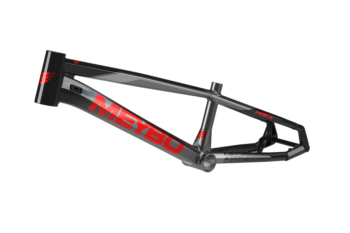 Meybo HSX Alloy BMX Race Frame 2025-Black/Red/Grey