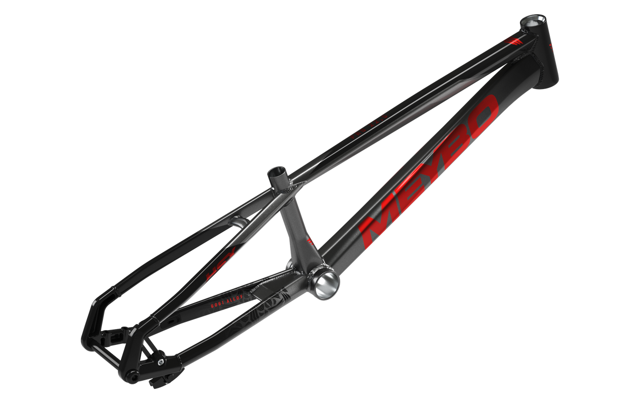 Meybo HSX Alloy BMX Race Frame 2025-Black/Red/Grey