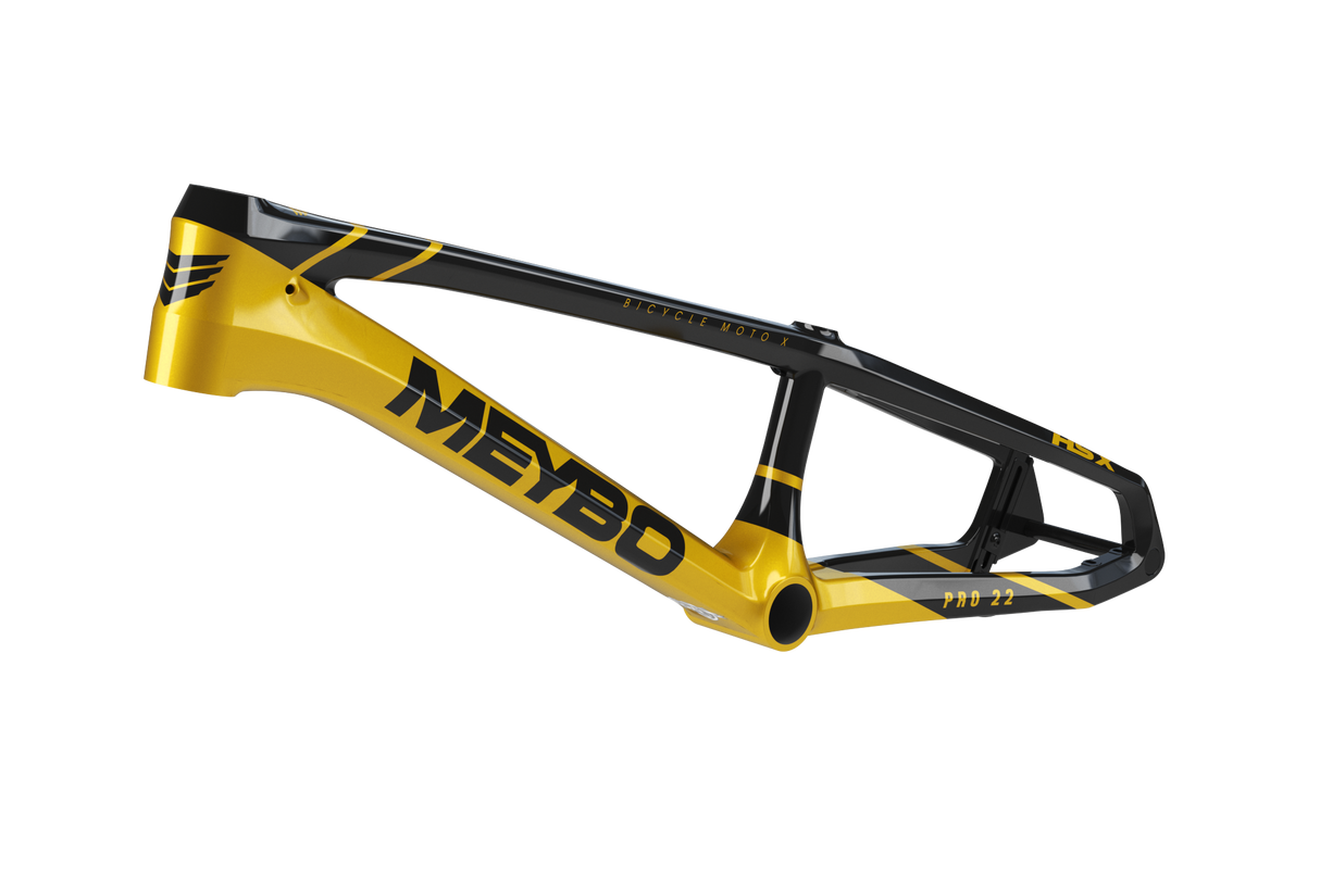 Meybo HSX Carbon BMX Race Frame 2025-Black/Gold