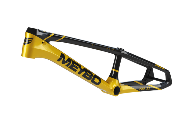 Meybo HSX Carbon BMX Race Frame 2025-Black/Gold