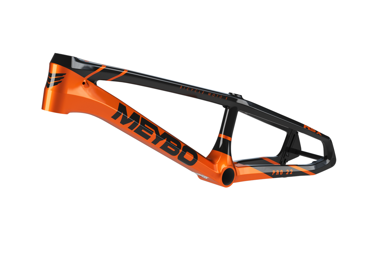 Meybo HSX Carbon BMX Race Frame 2025-Black/Orange