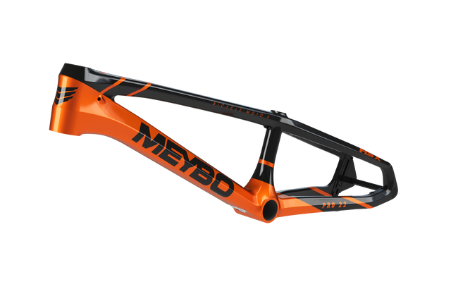 Meybo HSX Carbon BMX Race Frame 2025-Black/Orange