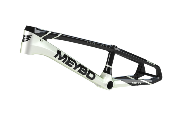 Meybo HSX Carbon BMX Race Frame 2025-Black/Pearl White