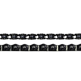 Crupi Parts Chains Black Rhythm Half Link Solid Pin Chain