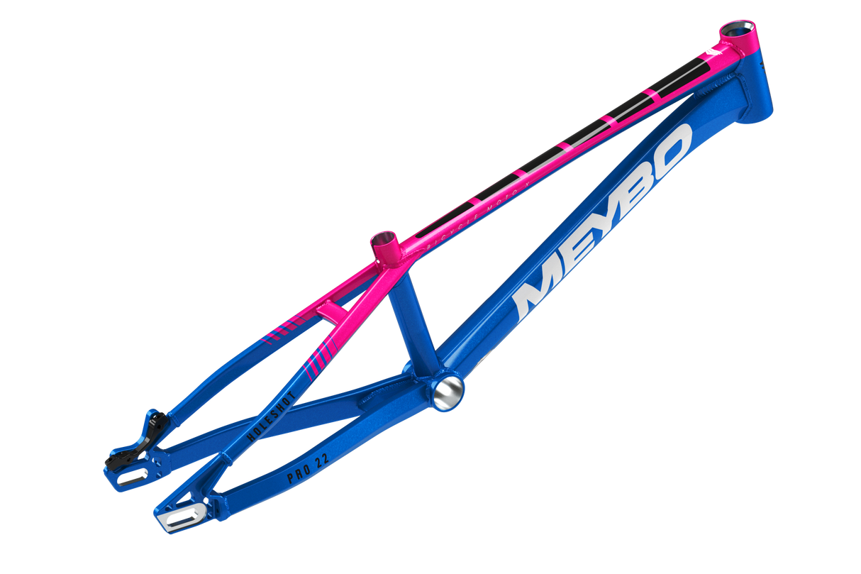 Meybo Holeshot Alloy BMX Race Frame 2025-Blue/Pink/Black