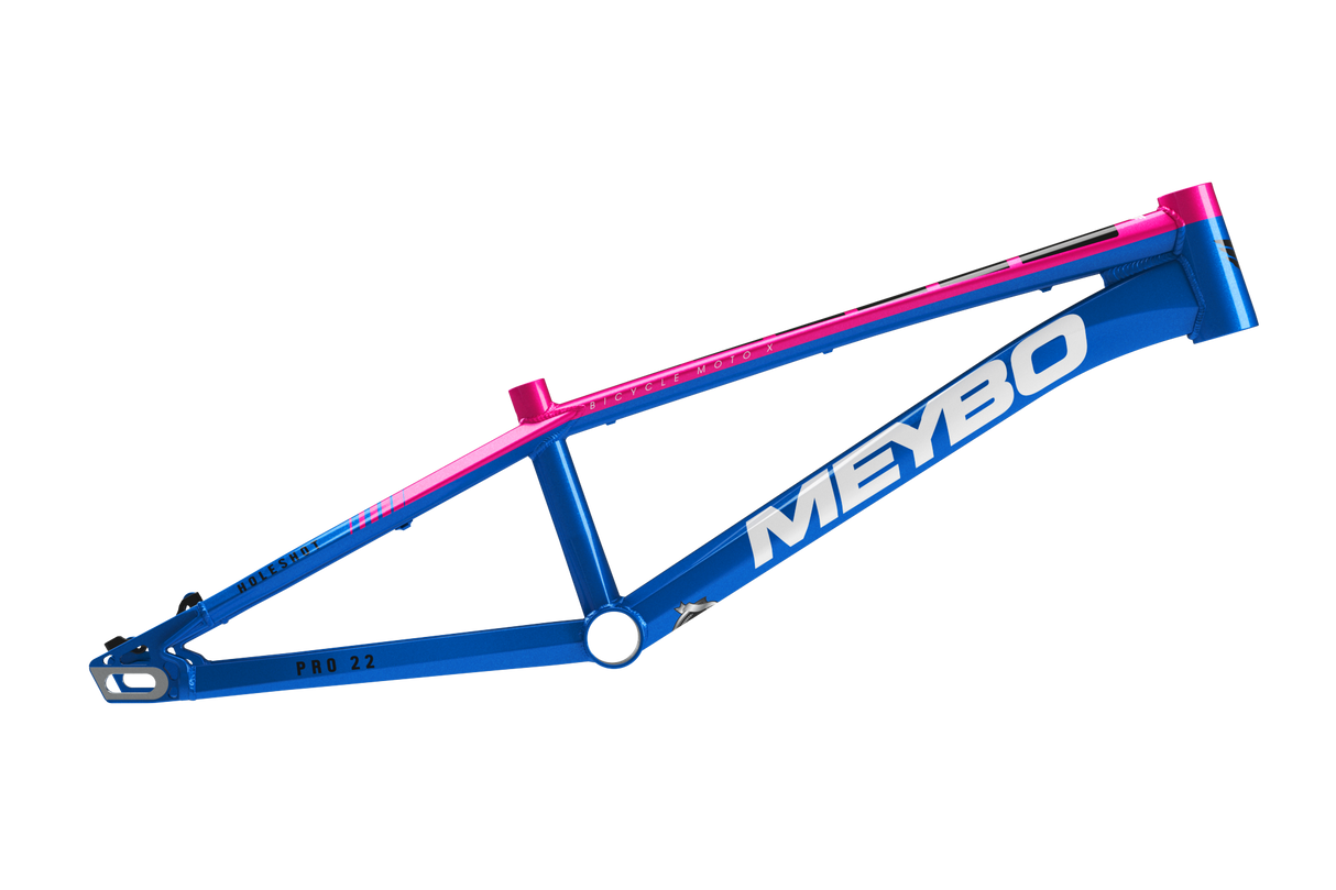Meybo Holeshot Alloy BMX Race Frame 2025-Blue/Pink/Black