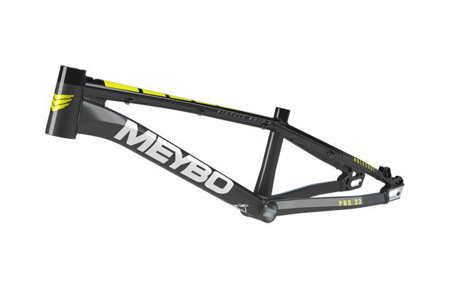 Meybo Holeshot Alloy BMX Race Frame 2025-Grey/Black/Lime