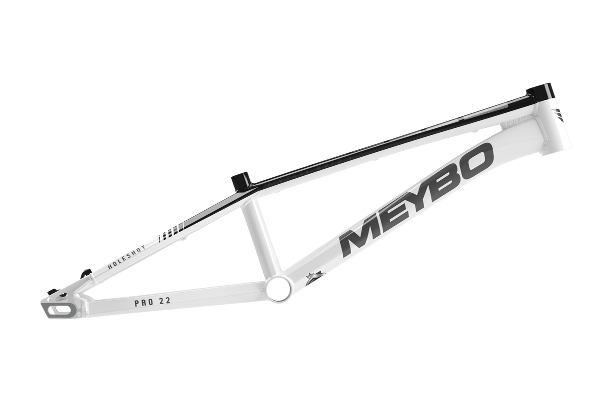 Meybo Holeshot Alloy BMX Race Frame 2025-White/Black/Grey