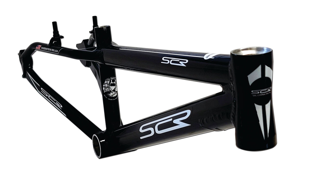 SCR Frames Black / Black n White decals SCR 20" Expert Race Frame