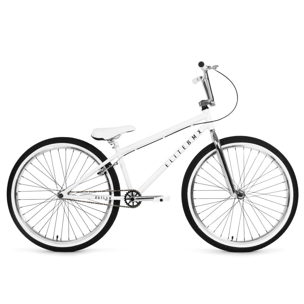Outlaw - White Chrome Complete BMX Bike – Time 2 Shine