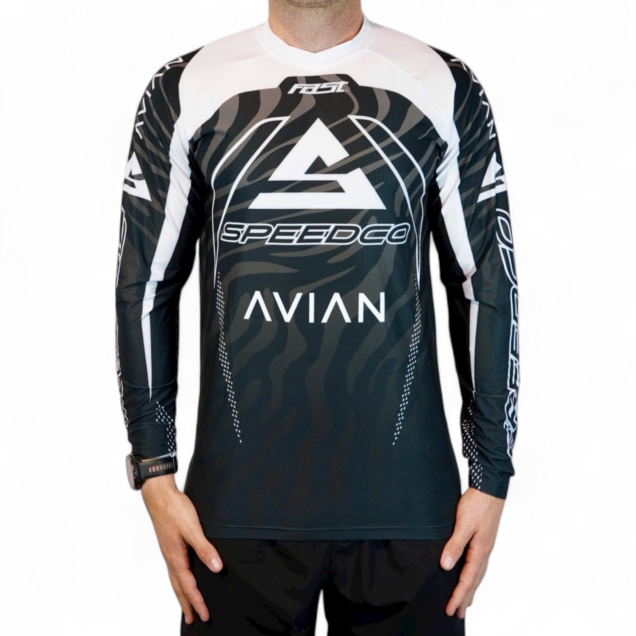 Speedco/Avian BMX Race Jersey-Black/Grey – Time 2 Shine
