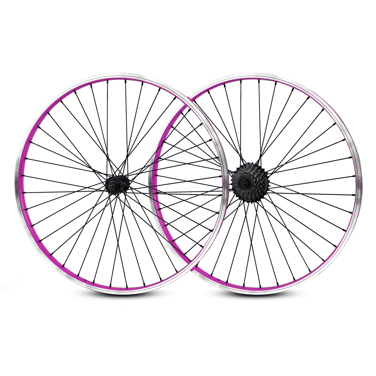 26"x32mm 7s Wheelset - Multi Color