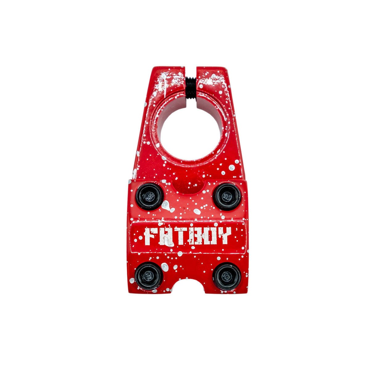 Fatboy Mini Bmx Fatboy Stem-Red Silver Splatter