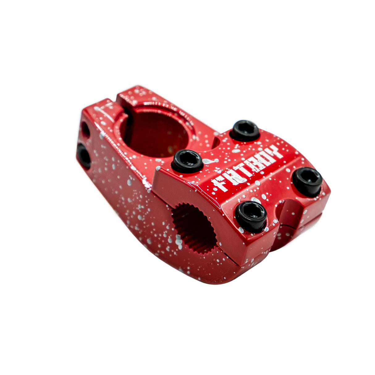 Fatboy Mini Bmx Fatboy Stem-Red Silver Splatter