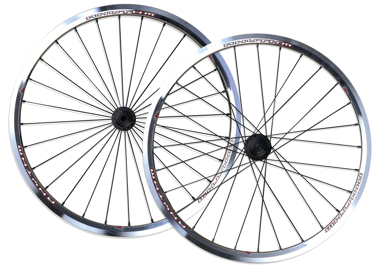 Crupi Parts Custom Wheels 20 x 1-1/8 x 28H / Polished / Black Custom 20" Crupi 28H Disc Wheels