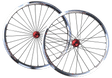 Crupi Parts Custom Wheels 20 x 1-1/8 x 28H / Polished / Red Custom 20" Crupi 28H Disc Wheels