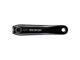 Shimano 105 FC-R7100 Crankset - 175mm 12-Speed 50/34t 110 Asymmetric BCD Hollowtech II Spindle Interface BLK