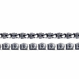 Crupi Parts Chains Silver Rhythm Half Link Solid Pin Chain