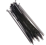 Crupi Parts Spoke/Nipples 1.8mm (15 Gauge) / Black / 178mm Stainless Spoke 20/Pak