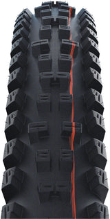 Schwalbe Tacky Chan Tire - 29 x 2.40 Tubeless Folding BLK Evolution Line Super Ground Addix Ultra Soft E-50