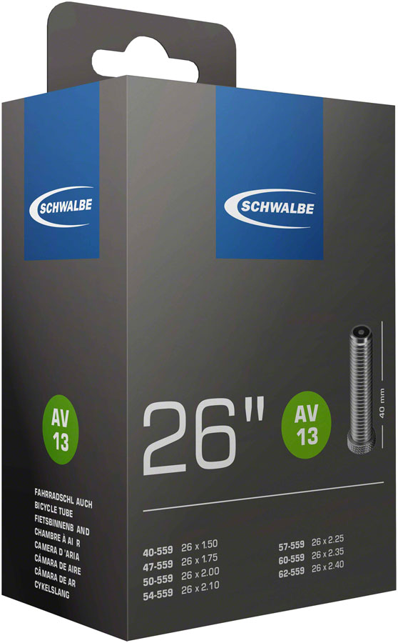 Schwalbe Standard Tube - 26 x 1 - 1.5/650 x 23mm 40mm Schrader Valve