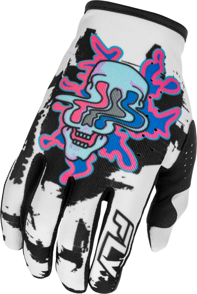 Fly Racing Lite Warp Gloves 2026 White/Blue/Pink