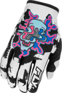 Fly Racing Youth Lite Warp Gloves 2026 White/Blue/Pink