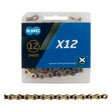 KMC X12 Chain - 12-Speed 126 Links Gold/Black