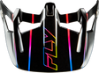 Fly Racing WERX-R CARBON FLOW VISOR BLACK/MULTI Black/Multi Color