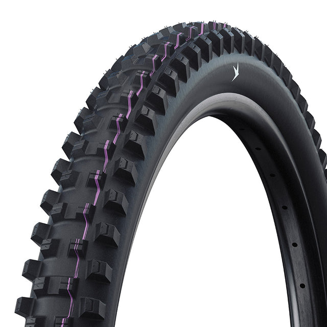 Schwalbe Shredda Front Tire - 29 x 2.50 Tubeless Folding BLK Evolution Line Gravity Pro Addix Ultra Soft Radial E-50