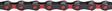 KMC DLC 12 Chain - 12-Speed 126 Links Black/Red