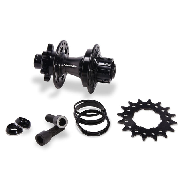 Answer BMX Disc Brake Hubs - 28h Expert Black, 36h Pro Black