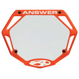 ANSWER BMX Pro 3D Number Plate - Orange