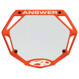 ANSWER BMX Mini 3D Number Plate - Orange