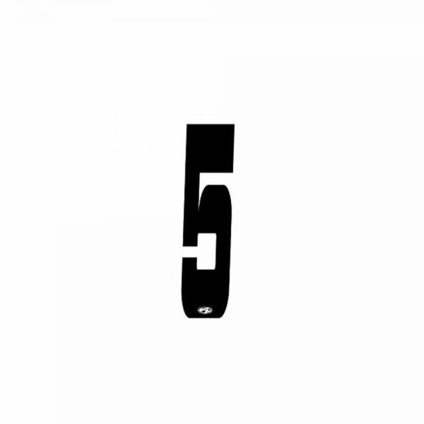 Number Plate Stickers – 10pack - White / 5 / 2", White / 5 / 3", White / 5 / 4", Black / 5 / 2", Black / 5 / 3", Black / 5 / 4"