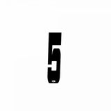 Number Plate Stickers – 10pack - White / 5 / 2", White / 5 / 3", White / 5 / 4", Black / 5 / 2", Black / 5 / 3", Black / 5 / 4"