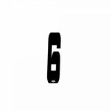 Number Plate Stickers – 10pack - White / 6 / 2", White / 6 / 3", White / 6 / 4", Black / 6 / 2", Black / 6 / 3", Black / 6 / 4"
