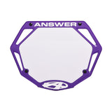 ANSWER BMX Pro 3D Number Plate - Purple