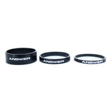 Alloy Spacer Pack - 1 1 8inch / Black, 1inch / Black