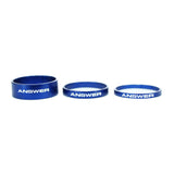 Alloy Spacer Pack - 1 1 8inch / Blue, 1inch / Blue