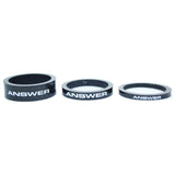 Carbon Spacer 3-Pack - 1 1 8 Spacers / Black, 1 Spacers / Black