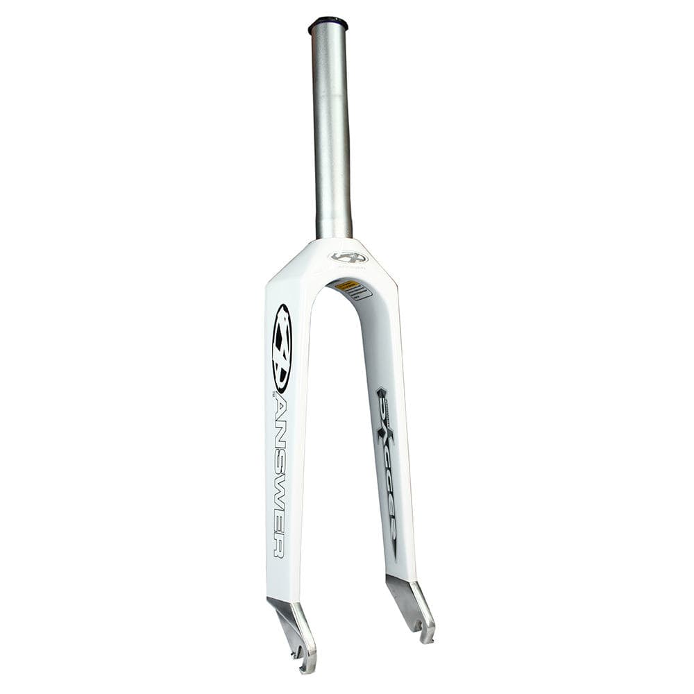 Answer Forks Mini 1" / White Answer Dagger 3/8" Carbon Forks