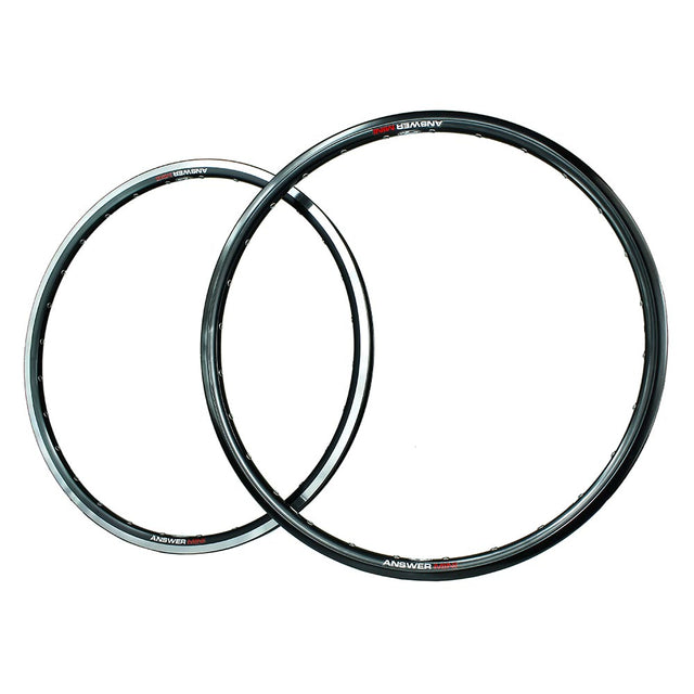 Answer BMX Alumilite Mini Rims - 20 Inch Rear / Black, 20 Inch Front / Black, 24 Inch Front / Black, 24 Inch Rear / Black