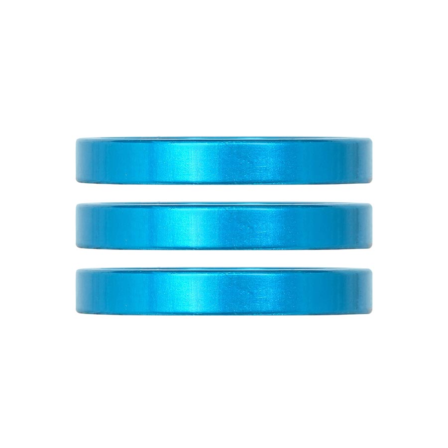 Industry Nine iRiX Headset Spacer 1-1/8'' Height: 5mm Aluminum Turquoise 3pcs
