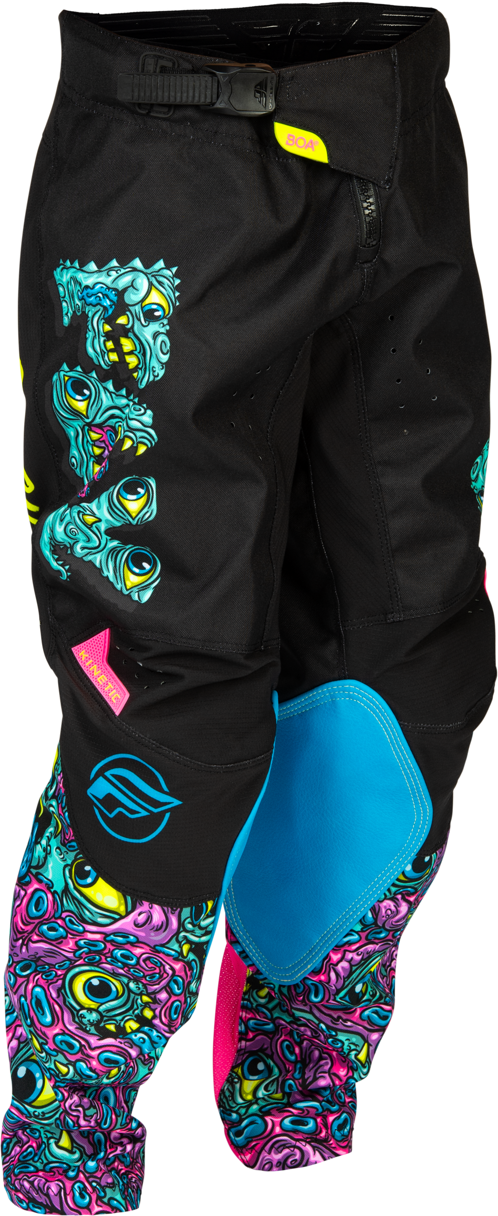 Fly Racing Kinetic Mutant Youth Pants 2026 Black/Multi Color