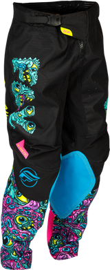 Fly Racing Kinetic Mutant Youth Pants 2026 Black/Multi Color