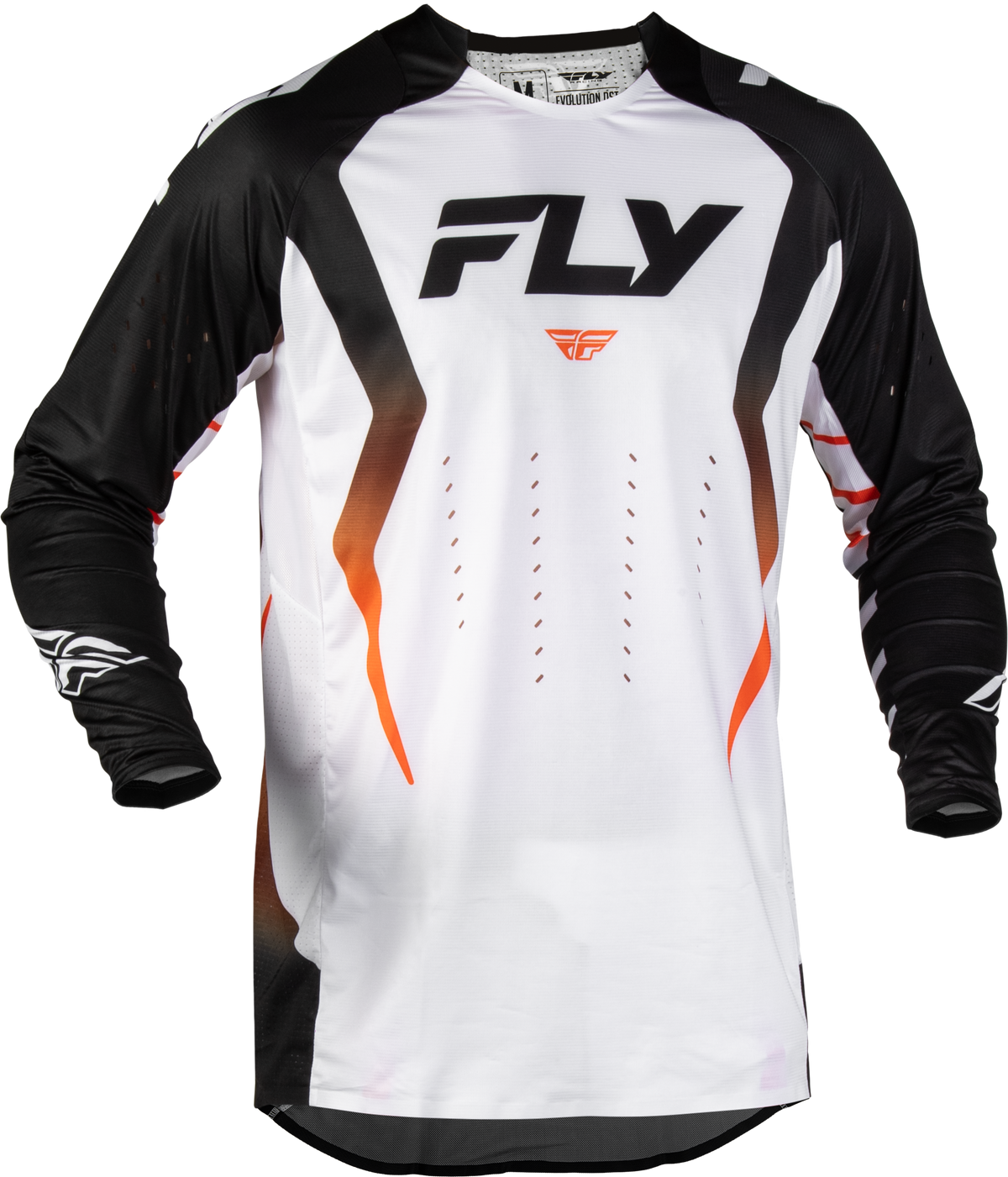 Fly Racing Evolution DST Bolt Jersey 2027 White/Black/Orange